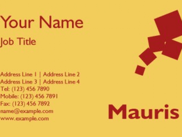 Blank Business Card