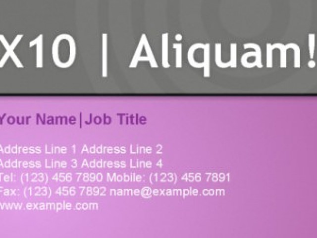 Pink Business Card