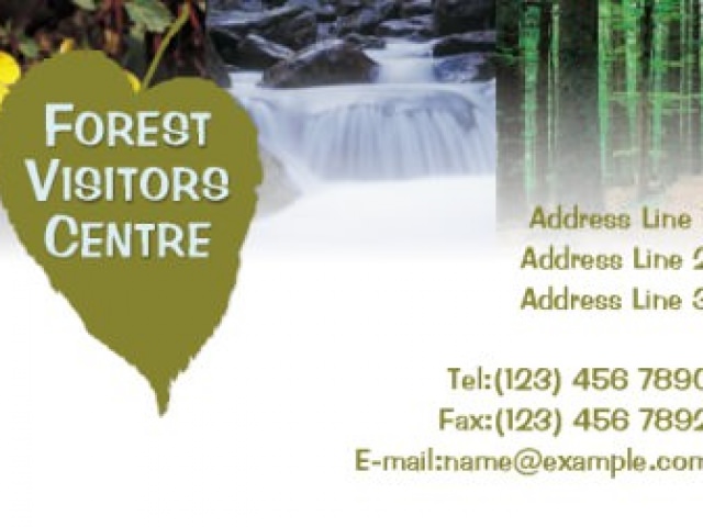 Forest Visitors Centre Business Card